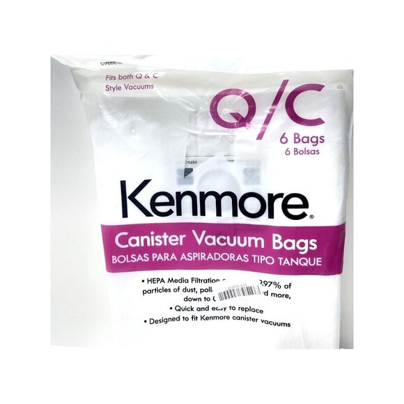 New Kenmore HEPA Vacuum Bags. Package of 6 Premium HEPA Synthetic Bags. - Picture 2 of 7